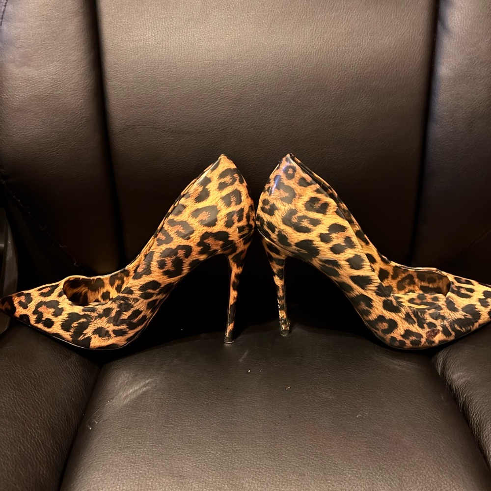 Aldo Leopard Print Stiletto Heels